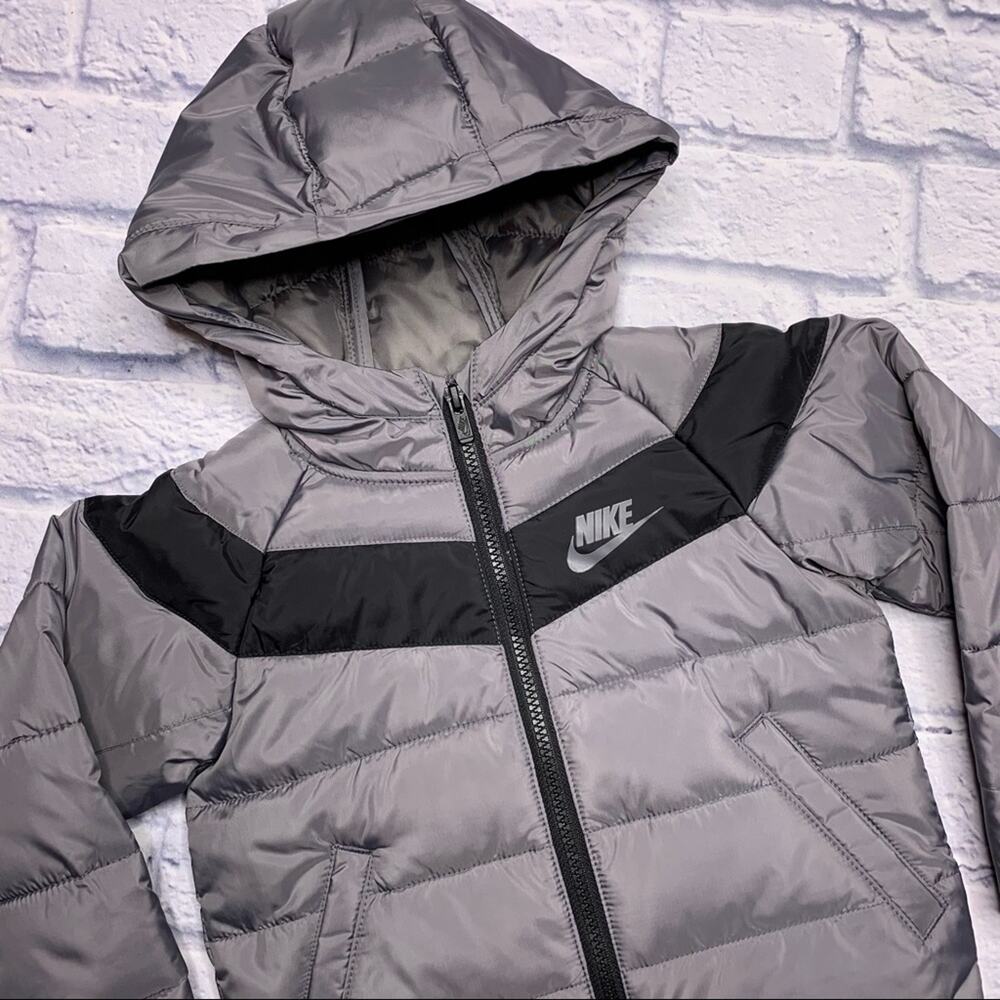 Nike NSW Filled Jacket in Gun Smoke - Picture 3 of 9